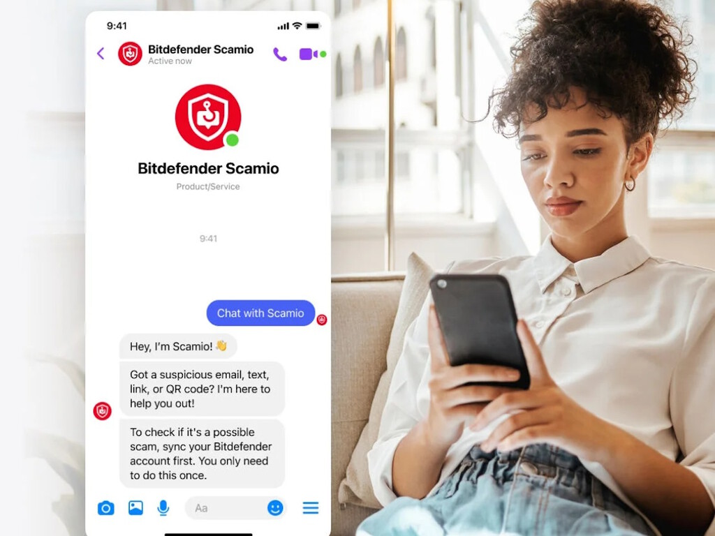 BitDefender lanza Scamio, un 'copilot' gratis que nos ayuda a detectar ciberestafas mediante inteligencia artificial 